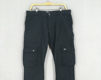 パンツ semantic design Industrial Strap Cargo Size 31x33 Semantic Design Cargo Pants Black Bondage Pants