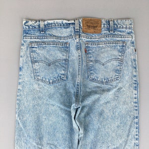 Talla 34x32 Jeans Levis 550 Vintage Relaxed Fit Jeans Levi&#39;s 90s Faded Dirty Denim Lavado Ácido Jeans Levi&#39;s Distressed Jeans Levi&#39;s Tapered Jeans W34