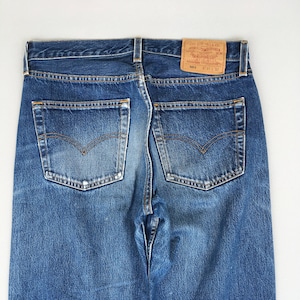 Size 30x30.5 Vintage Levi&#39;s 501 Button Fly Jeans 1990s Levi&#39;s Indigo Blue Faded Dirty Jeans Distressed Jean Mom Jeans Boyfriend Denim W30