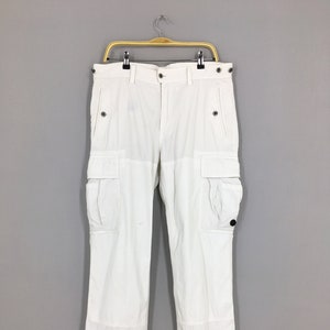 Size 36x32.5 Polo Ralph Lauren Cargo White Pants Casual Polo Ralph Lauren Pants Multi Pocket Utility Surplus Ralph Lauren Pant W36