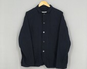 Vintage Mackintosh Philosophy Workers Jacket Jeans Medium Mackintosh Frenchwork Workwear Black Button Jacket Size M