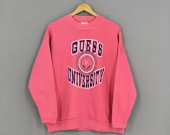 pink guess jumper