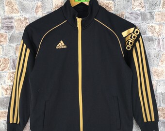 black and gold adidas jacket womens