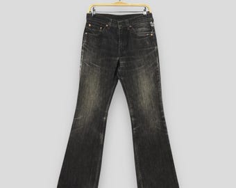 Talla 29x30 Levi's 517 Vintage, lavado a la piedra desgastado, acampanados, estilo bota, años 90 Levi's Bell Bottom Denim Levi's Black Jeans Levi's Hi Flare Mom W29