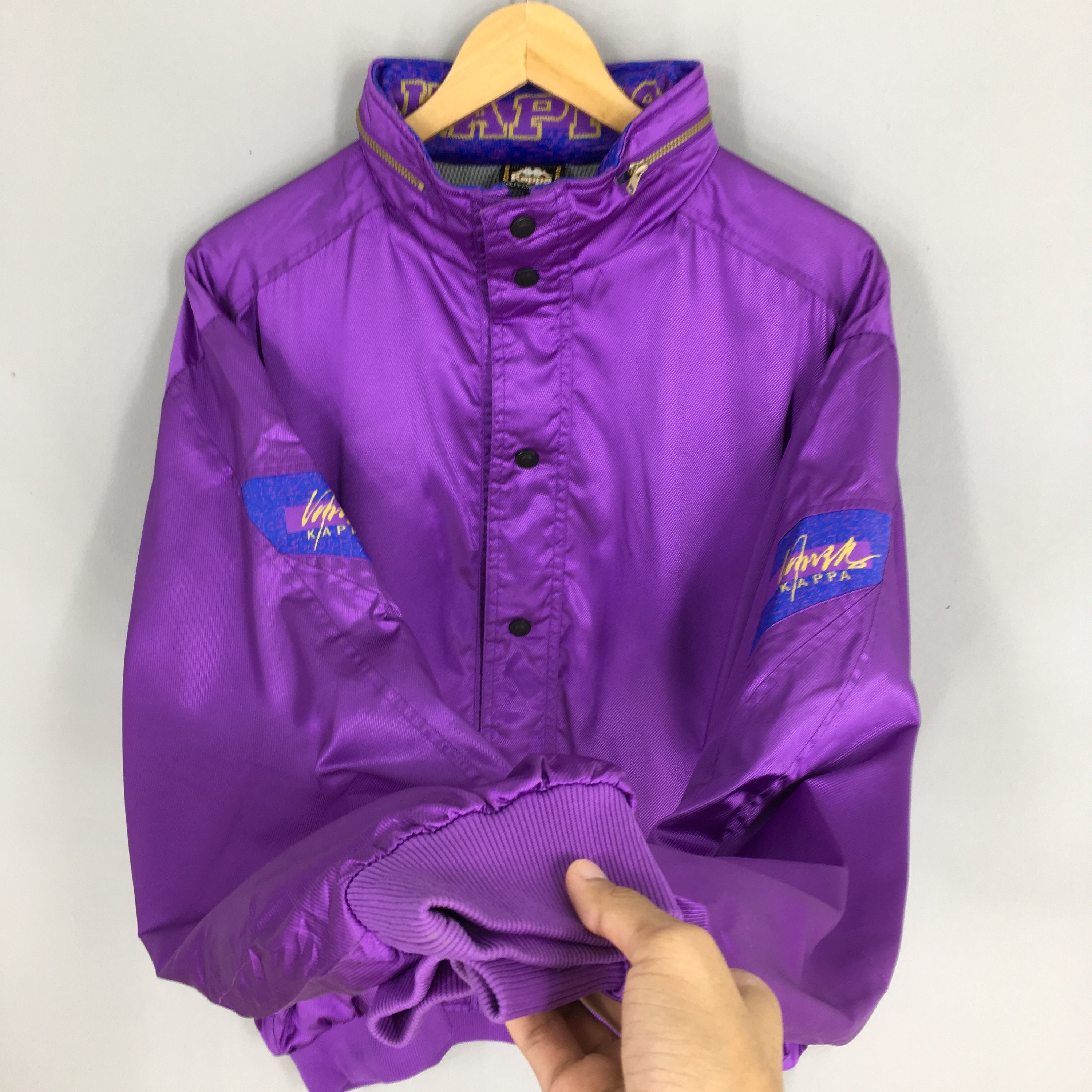Vintage Kappa Hoodie Windbreaker Jacket XLarge 90s Retro Kappa Etsy