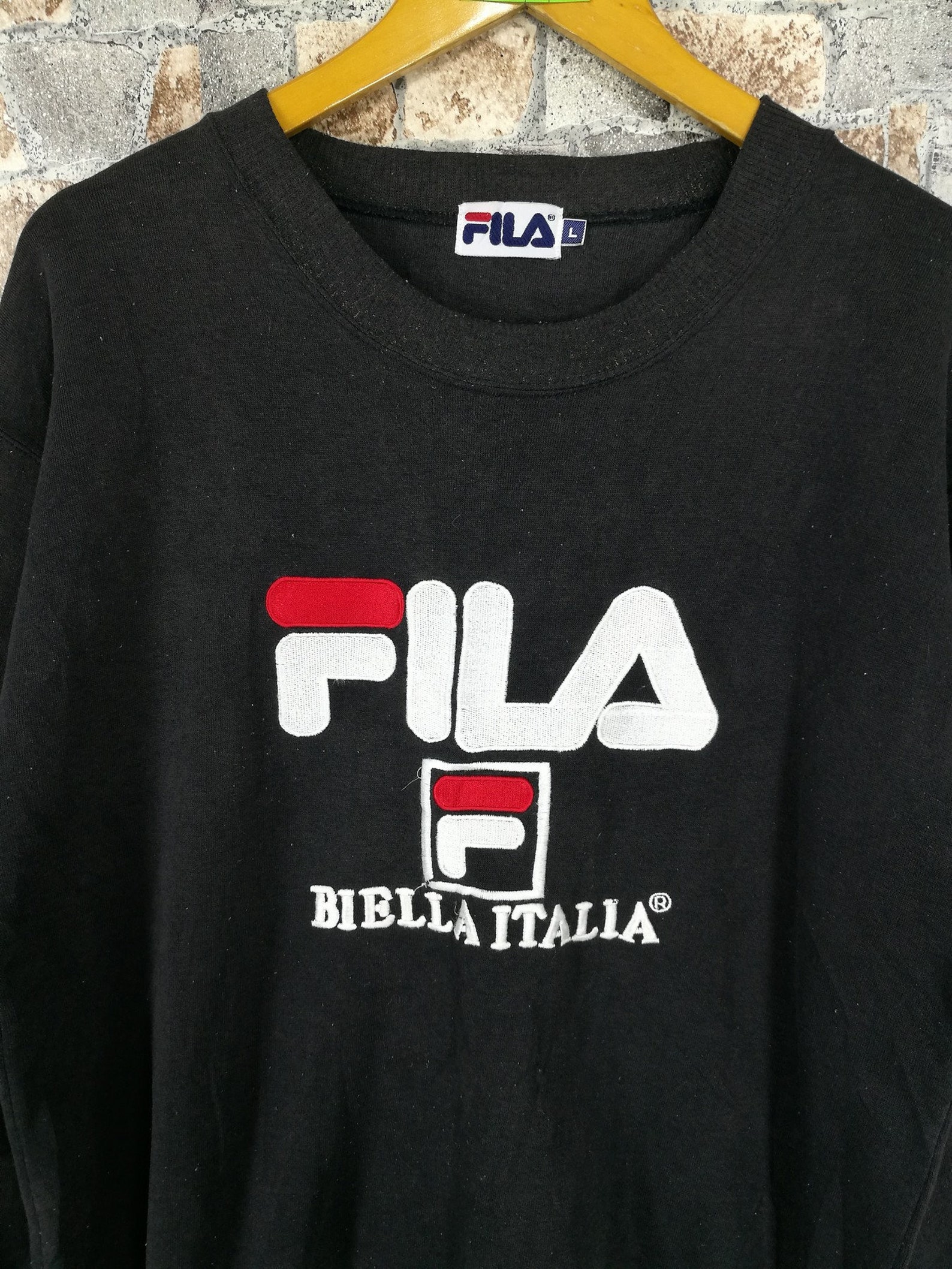 Vintage Fila Biella Italia Jumper Sweatshirt Large 1990's | Etsy