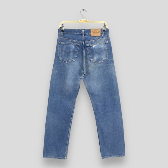 Size 28x29 Vintage 80s Levi's 501 Faded Blue Jean… - image 6
