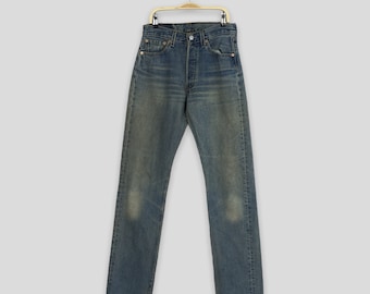 Size 26x33.5 Vintage 90s Levi's 501 Stone Washed Mom Jeans Levi's 501 Original Faded Denim Levis Straight Leg Distressed 80s Levis Women W26