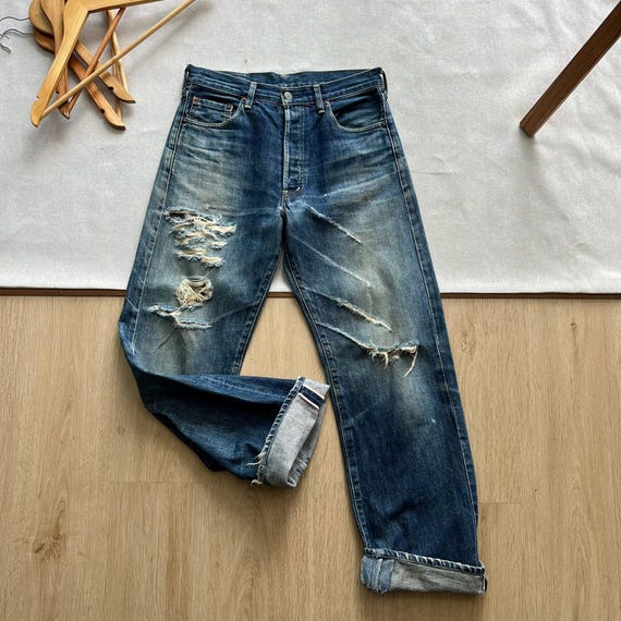 Size 29x29 Vintage 1990s Levi's 503B LVC Japan Big E … - Gem