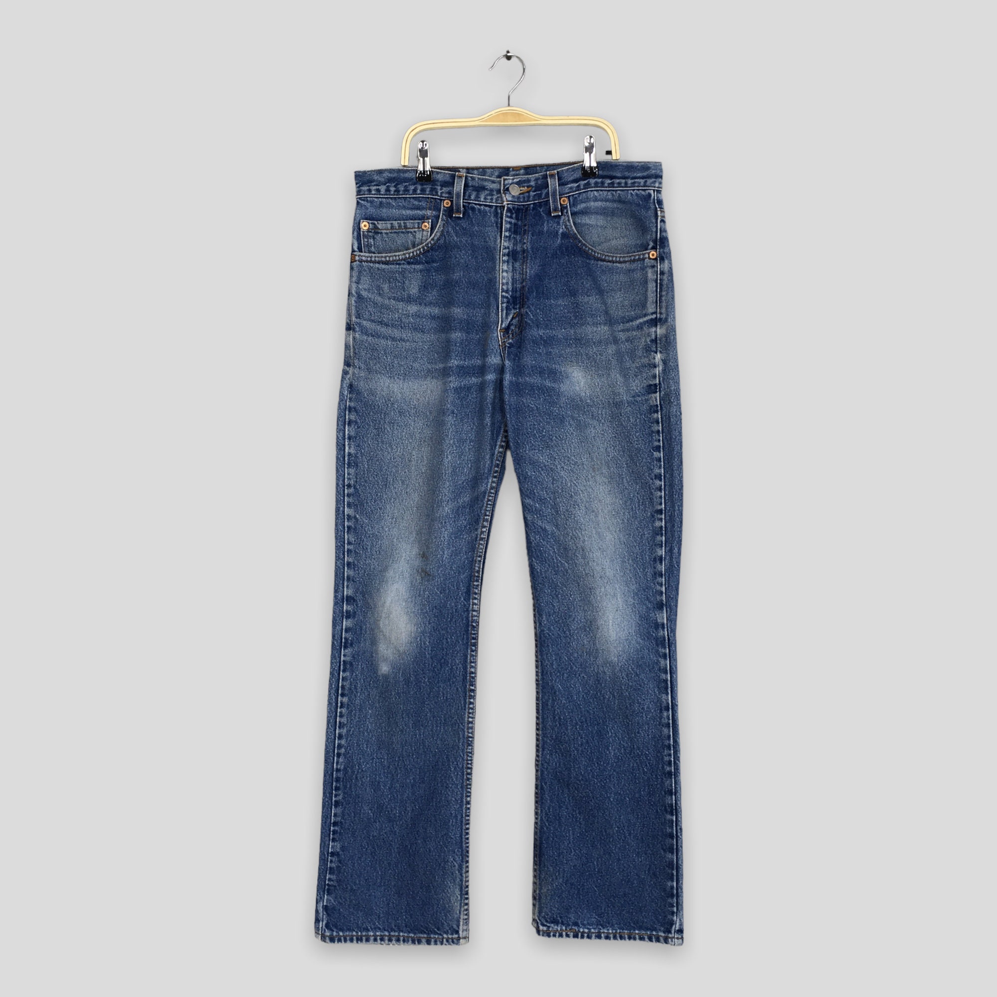 パンツ Made in USA 1990s Levi's 517 flare denim Size 32x31.5 Vintage Levi's 517 Flare Blue Bootcut Jeans Light