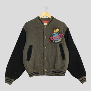 Vintage Ben Davis Bomber Jacket 90s Ben Davis Tweed Varsity