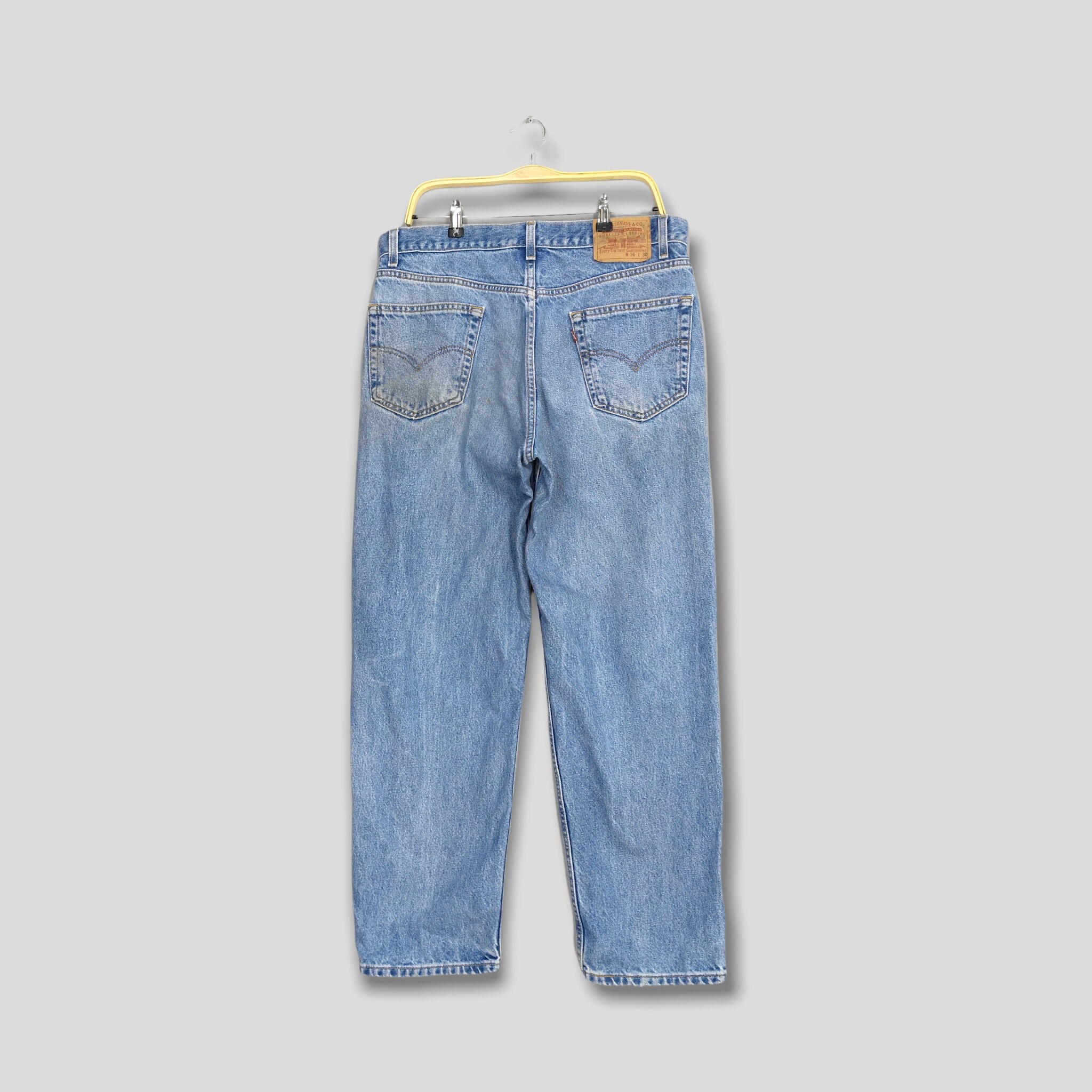Size 34x30 Vintage Levi's 550 Jeans Relaxed Fit Denim Levi's 90s