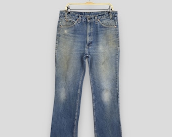 Size 32x32 Vintage Levi's 517 Bootcut Flare Jeans Lightwash Denim