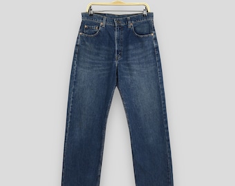 Size 32x29.5 Vintage 90s Levis 502 LVC Big E Japan Faded Blue