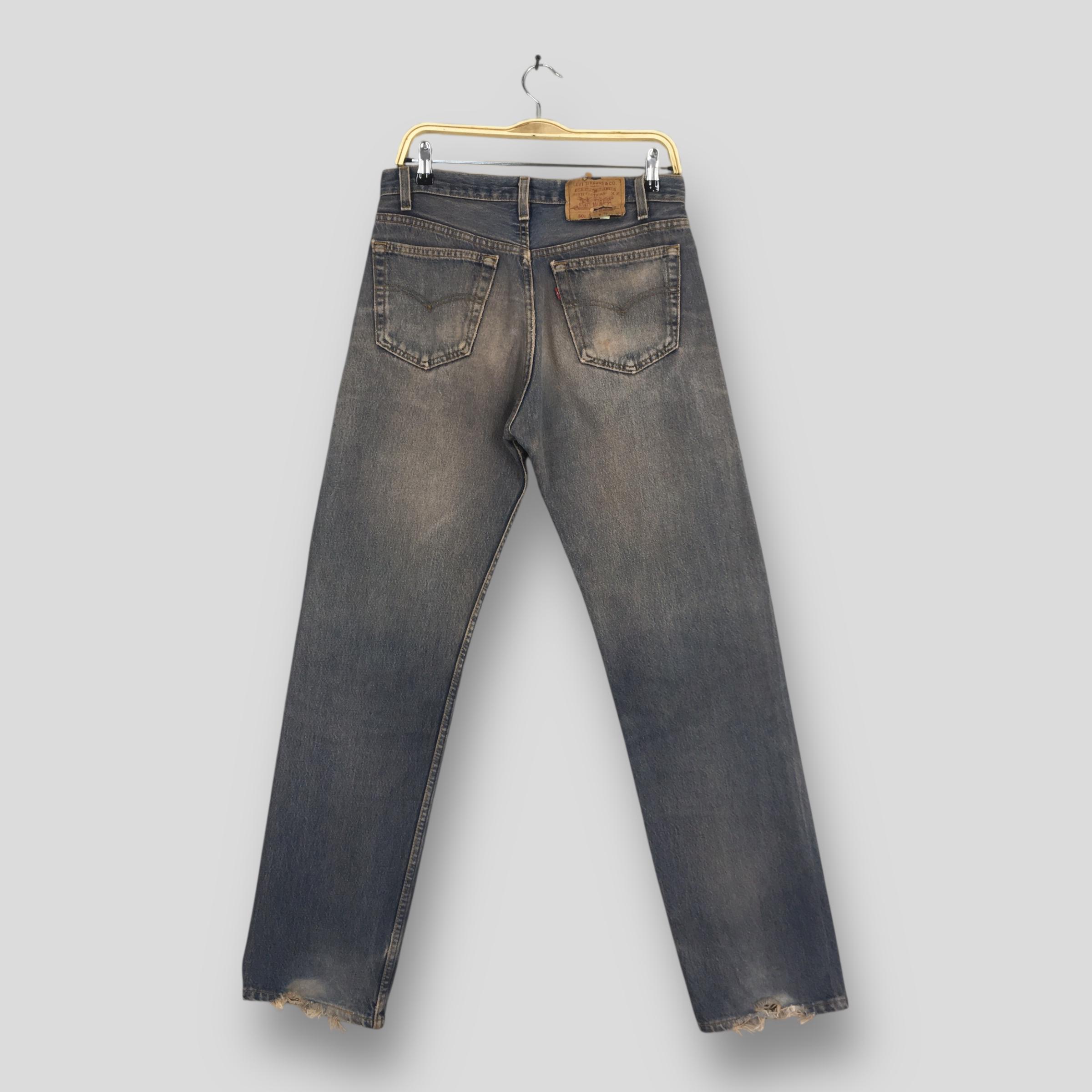 Size 29x31 Vintage 90s Levi's 501 Straight Leg Overdyed Jeans