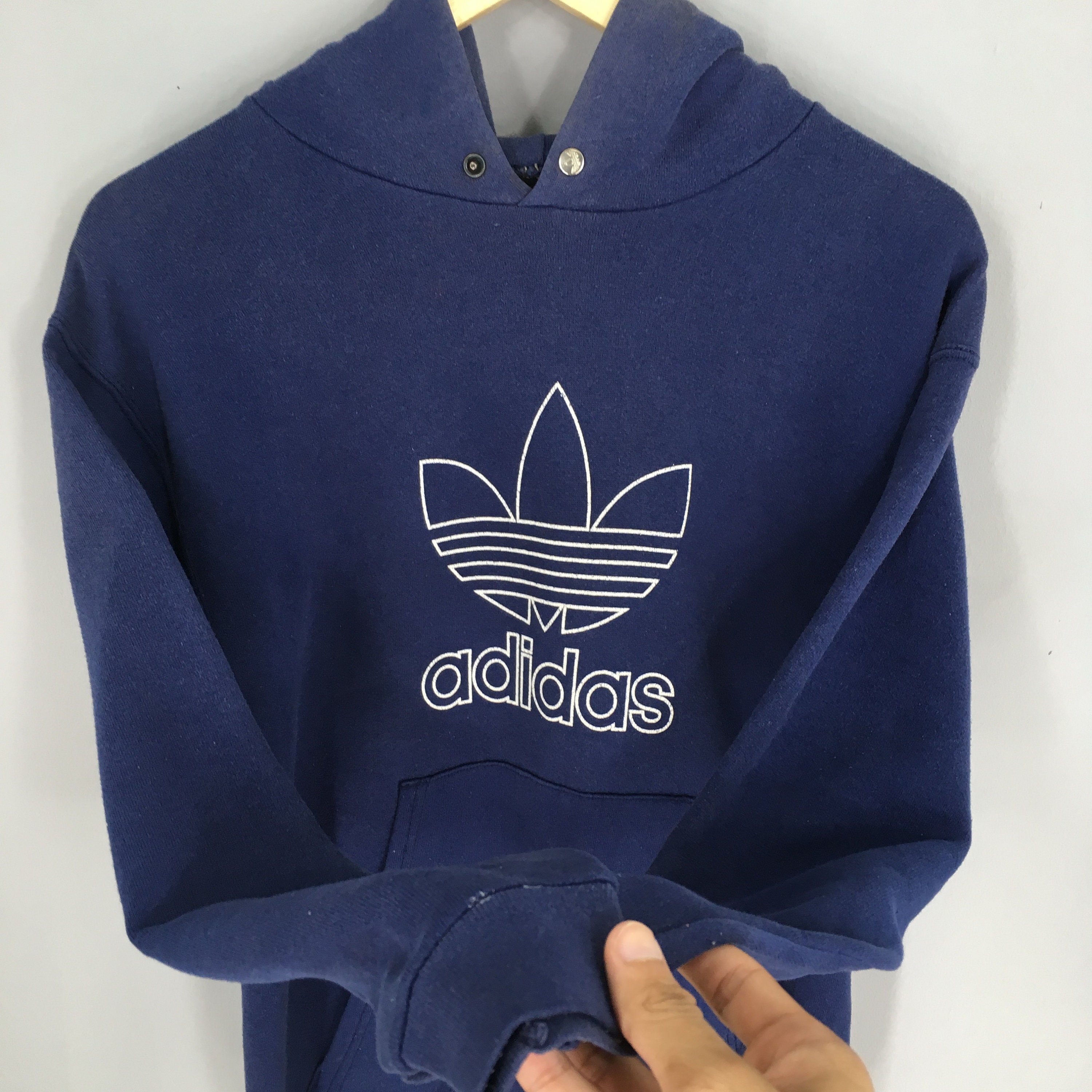 Vintage 90's Adidas Trefoil Sweatshirts Small Adidas | Etsy