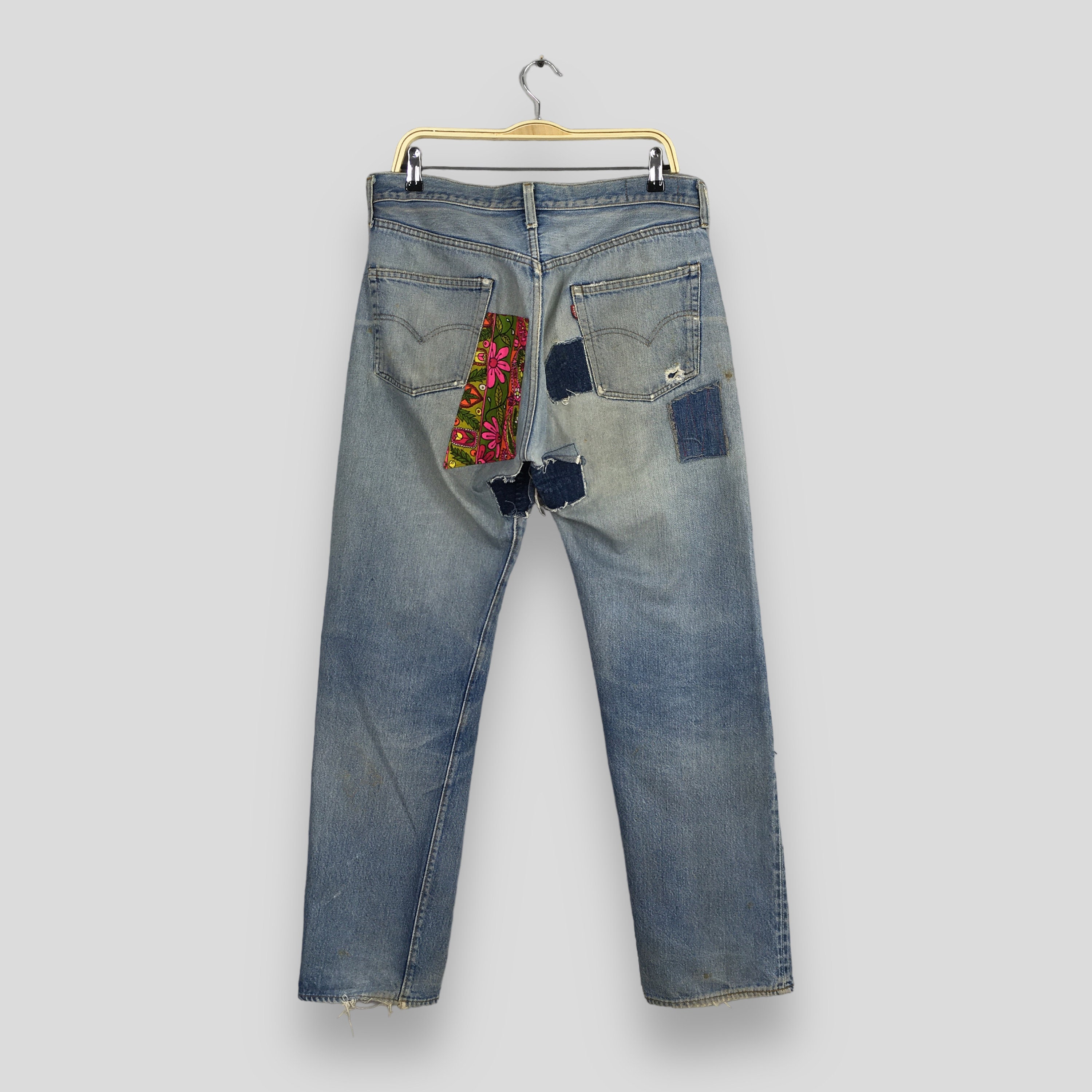 Size 33x31.5 Vintage 70s Levi's 501 Selvedge Stonewash Jeans Size 33x31.5 Vintage 70s Levi's 501 Selvedge Stonewash Jeans