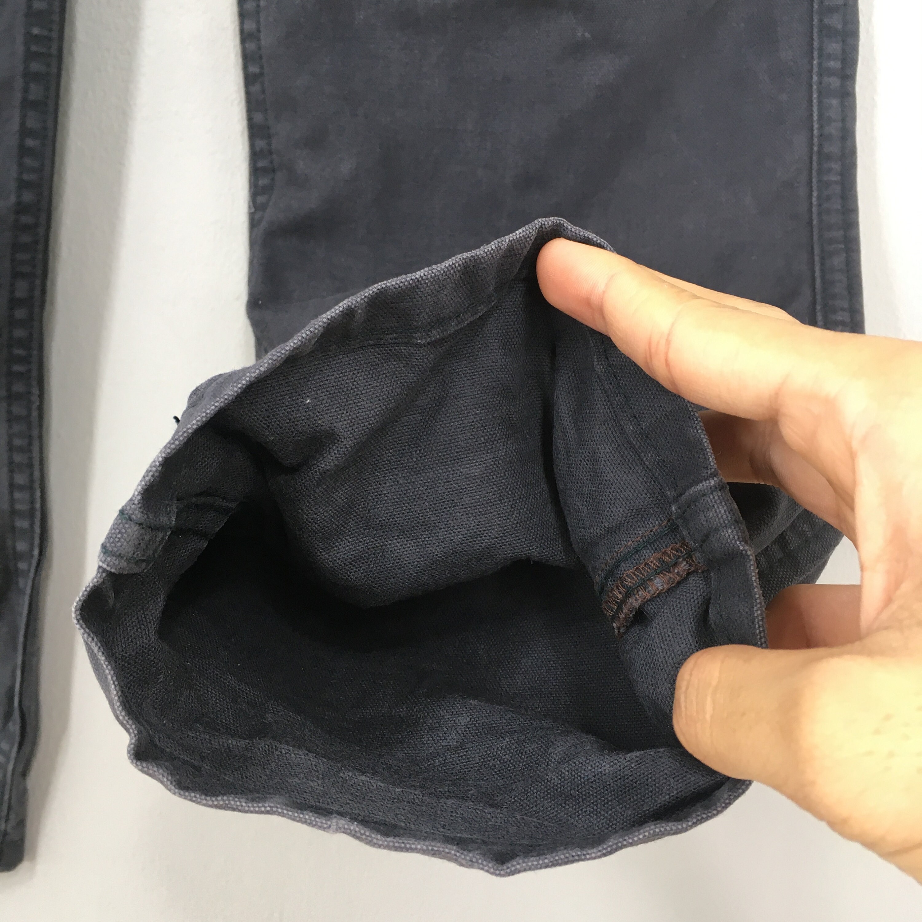 Size 30x32 Vintage John Bull Japan Denim Cargo Pants Black