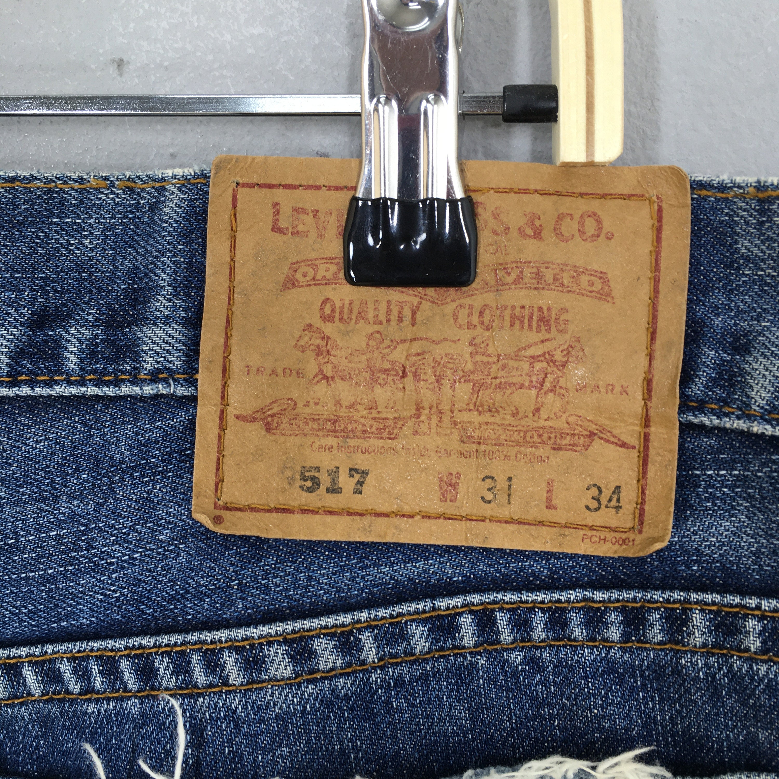 Size 30x35 Vintage 90s Levi's 517 Faded High Flare Bootcut Jeans