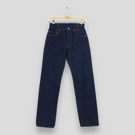 Size 25x29 Vintage 90s Levis 701-0117 Student Dark Blue Jeans