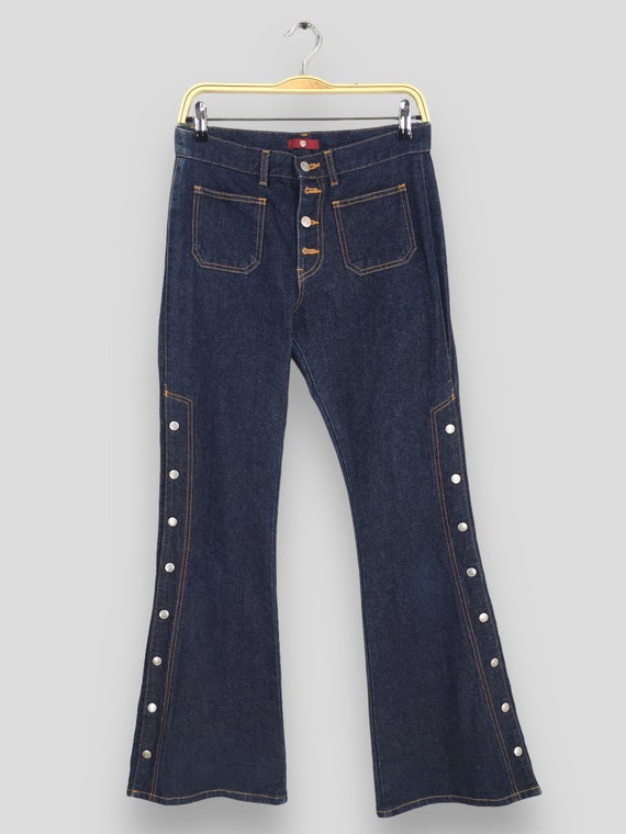 Size 26x30.5 Vintage C17 Seventeen Blue Flared Jeans Japanese