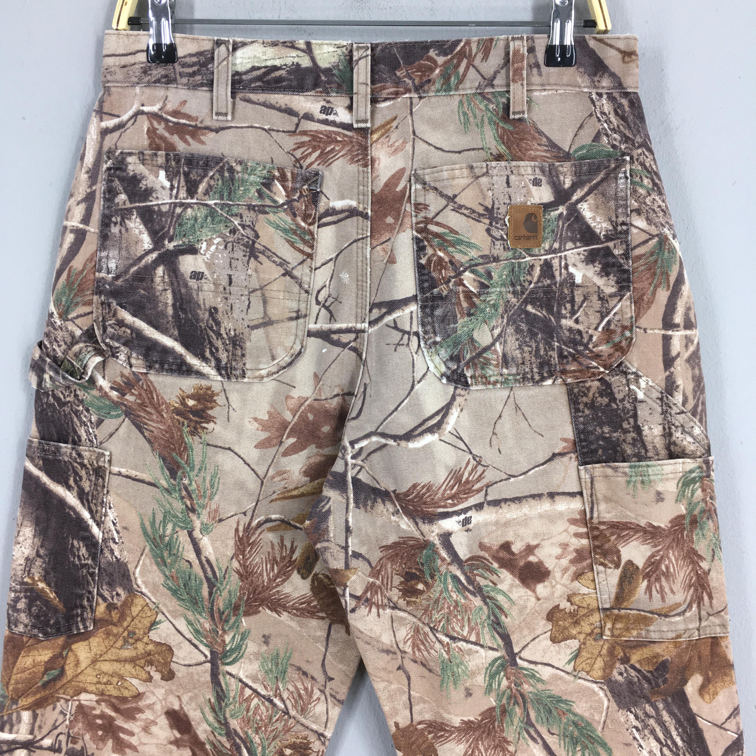 Size 29x30 Vintage Carhartt Mossy Oak Brown Pants Workwear Double