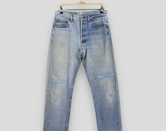 Size 32x29 Vintage Y2K Levi's 505 Faded Black Jeans 1990s
