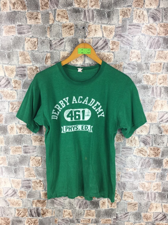 Vintage 1950s Champion Knitwear Running Man Tshirt