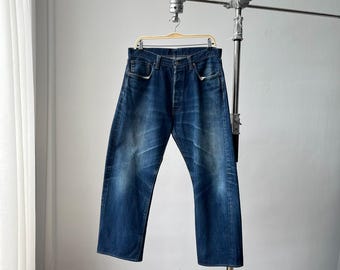 Size 28x29 Vintage Levis 501XX Big E LVC Japan Distressed Denim