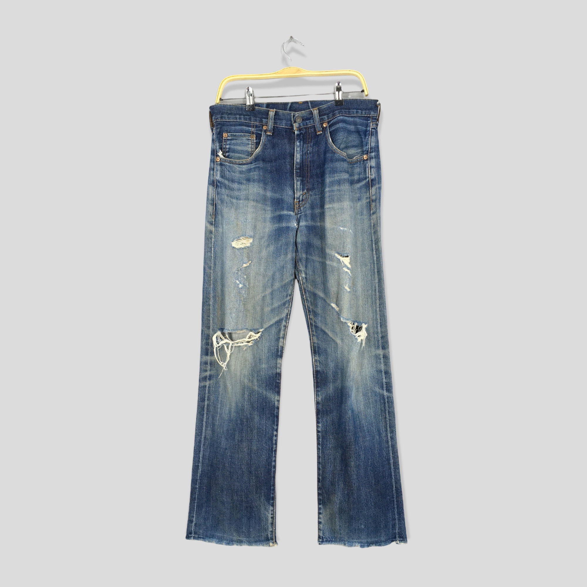 Size 31x31.5 Vintage Levi's 551Z LVC Big E Selvedge Jeans