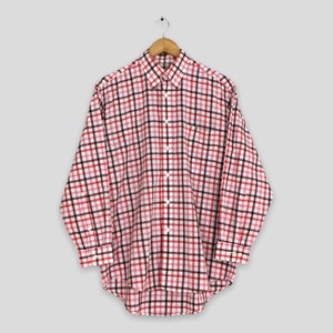 Vintage Aquascutum London Checkered Multicolor Shirt Medium Aquascutum Checked Gingham Shirt Plaid Casual Formal Oxfords Buttondown Size M