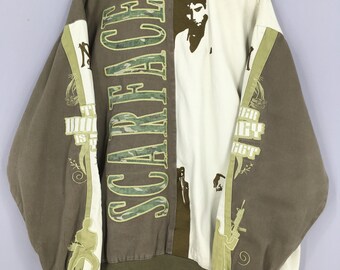 Vintage Scarface Embroidery Jacket 4xlarge Film Movies