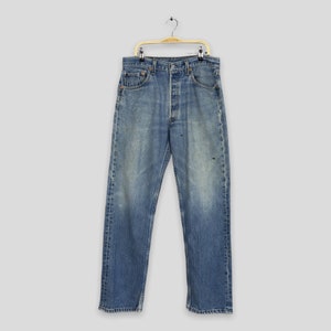 Size 30x29 Vintage 90s Levi's 501 Straitght Leg Jeans Levi's Distressed Jeans Levi's Button Fly Denim Levi's 501 Regular Fit Mom Jeans W30