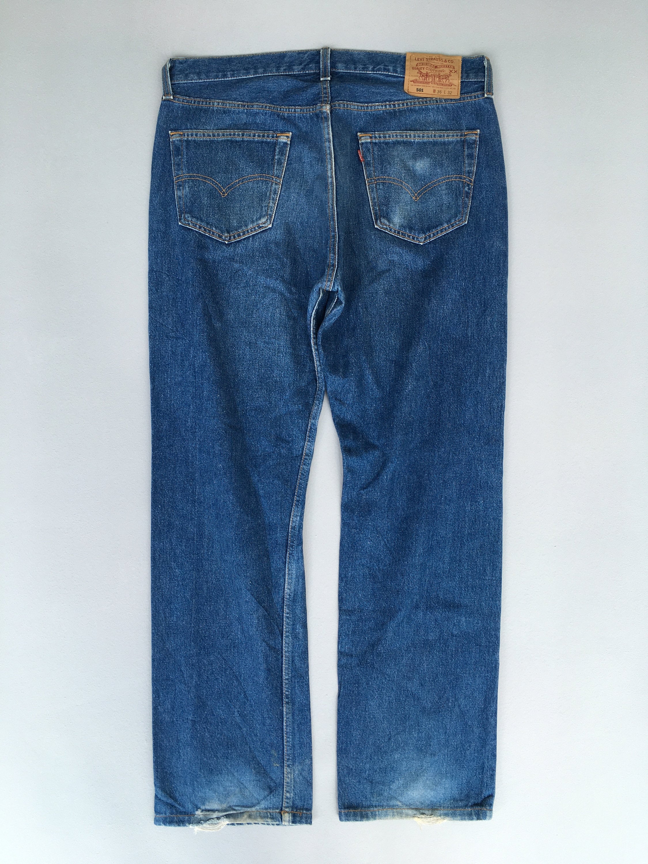 Size 35x30 Vintage Levis 501 Indigo Blue Jeans Men Levi's - Etsy