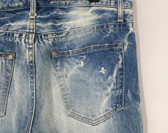 【COSYHARU】Malt Damage Denim Granite