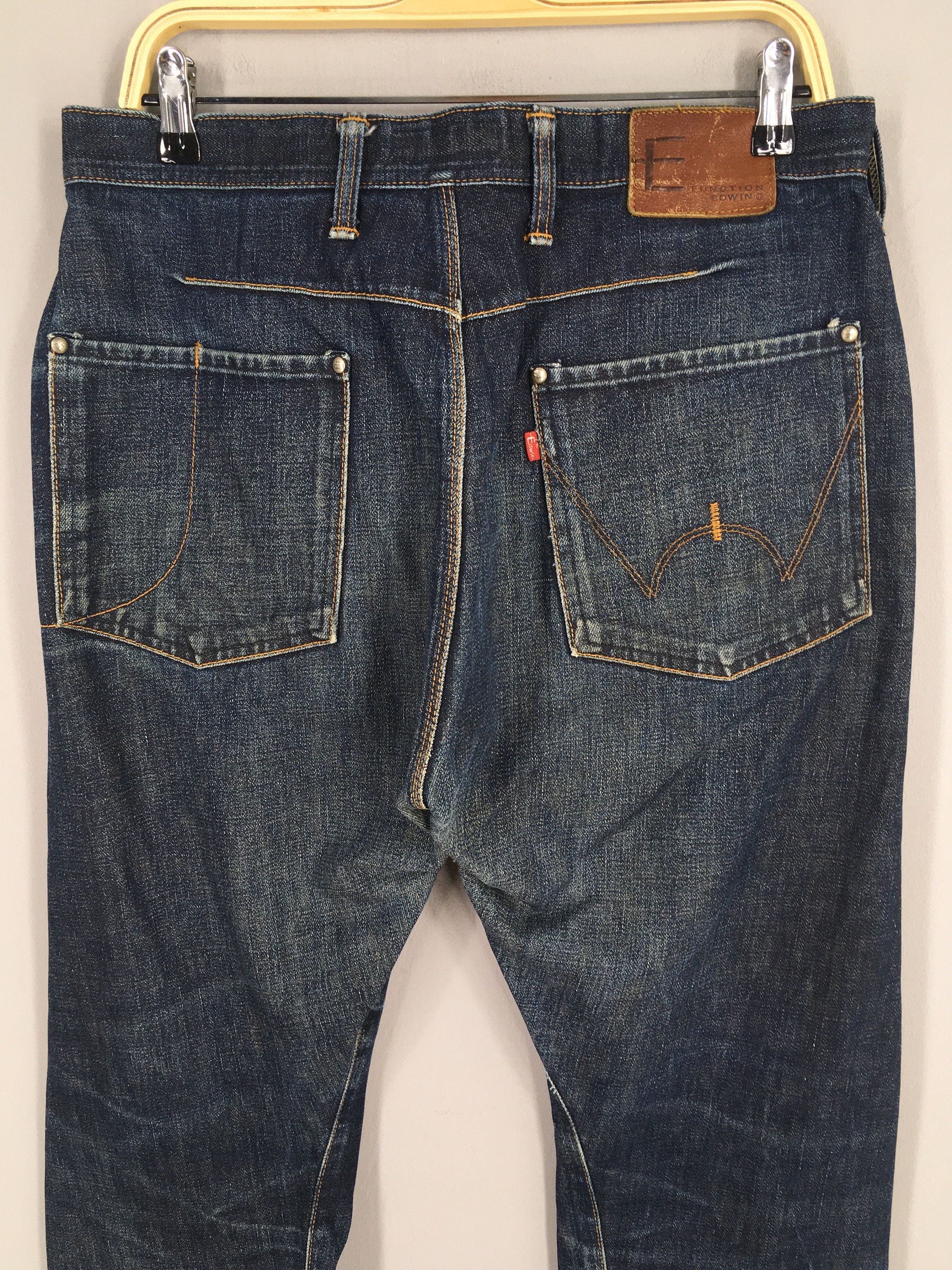 パンツ 00s EDWIN selvedge patchwork denim y2k Edwin | Grailed