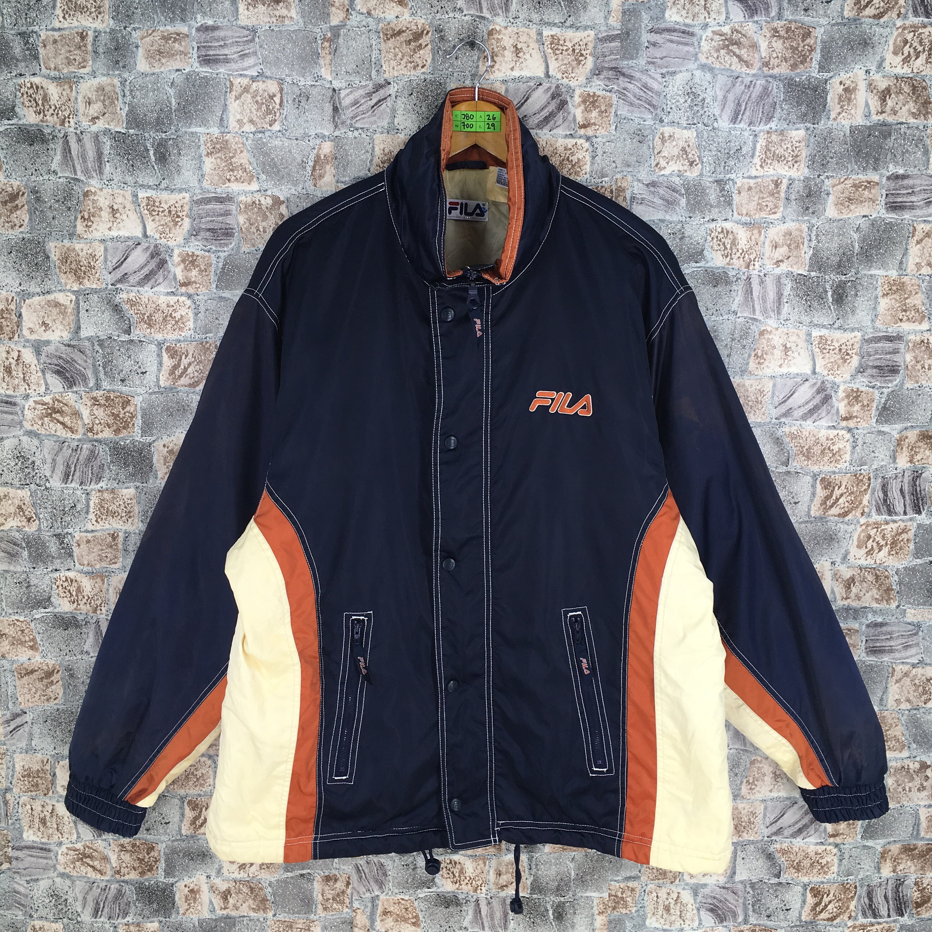 Fila Sports Jacket Bomber Large Vintage 90's Fila Etsy