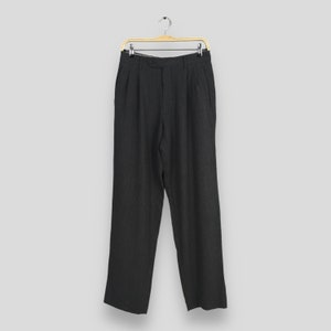 Size 27x31 Comme Ca Collection Gray Casual Pants Wool Comme Ca Ism Japanese Designer Straight Cut Pants Gabardine Style Pants W27