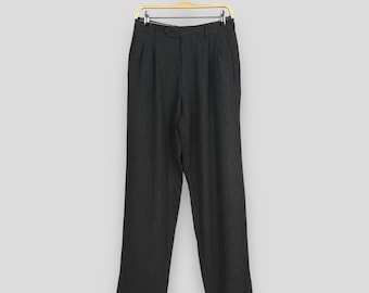 Size 27x31 Comme Ca Collection Gray Casual Pants Wool Comme Ca Ism Japanese Designer Straight Cut Pants Gabardine Style Pants W27