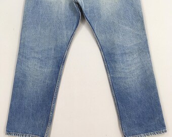 Size 33x27 Vintage 90s Levi's 501 Straight Cut Blue Denim Levi's