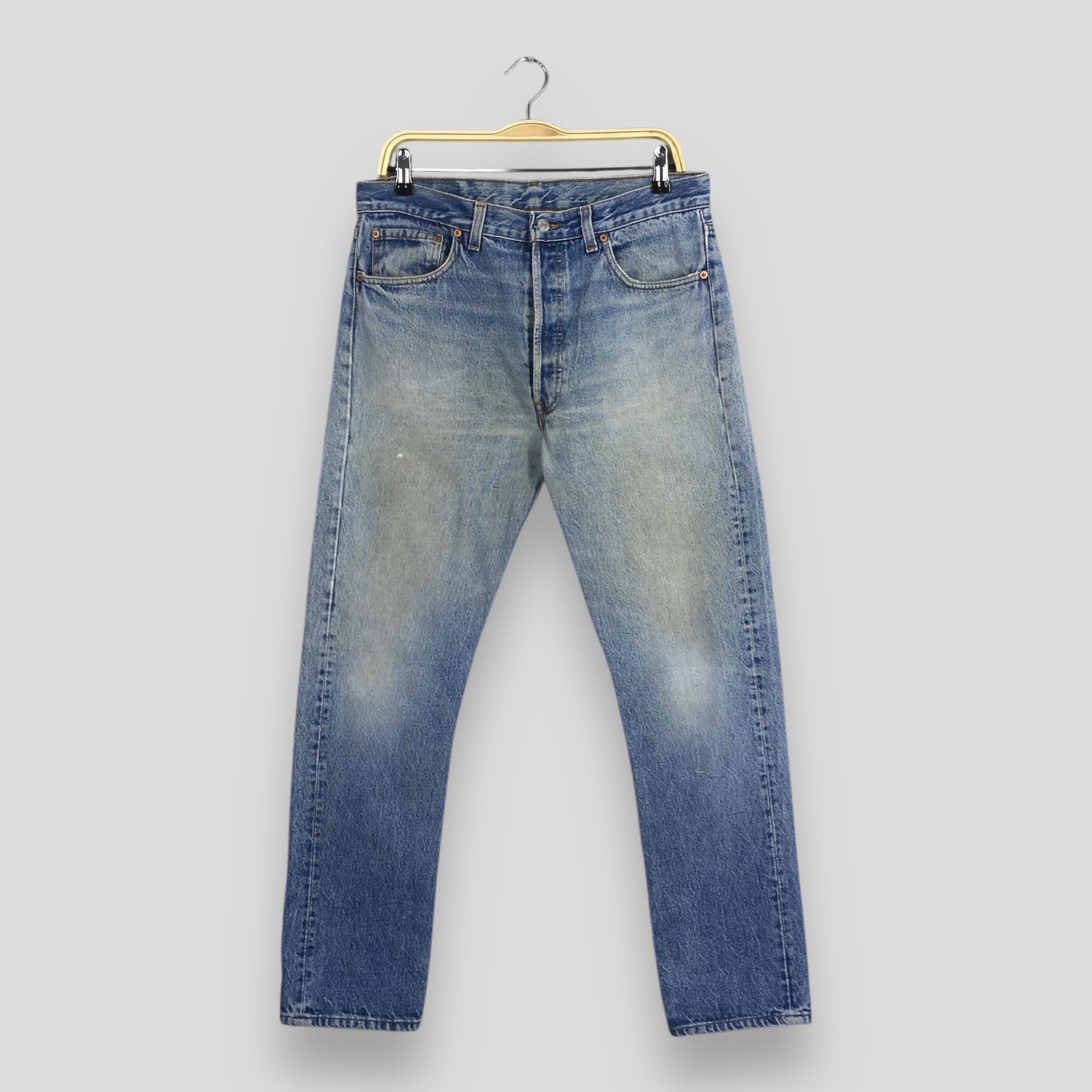 Size 31x29.5 Vintage 90s Levi's 501 Faded Dirty Blue Jeans Levi's