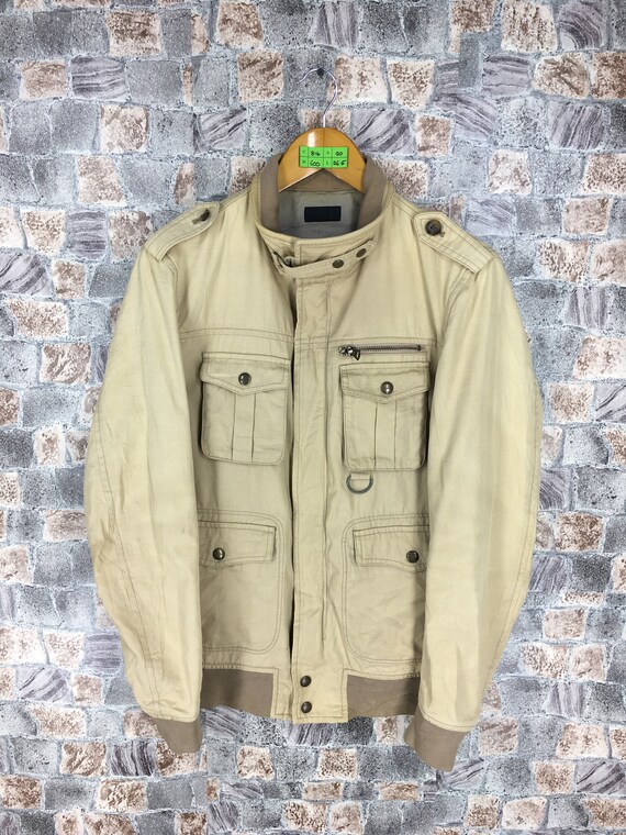 Vintage Tactical Utility Cargo Jacket 