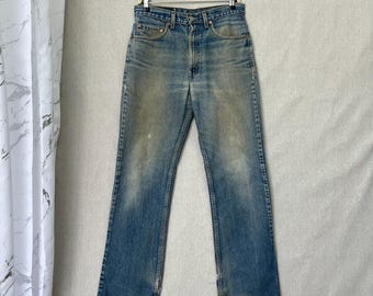 Size 32x32 Vintage Levi's 517 Bootcut Flare Jeans Lightwash Denim