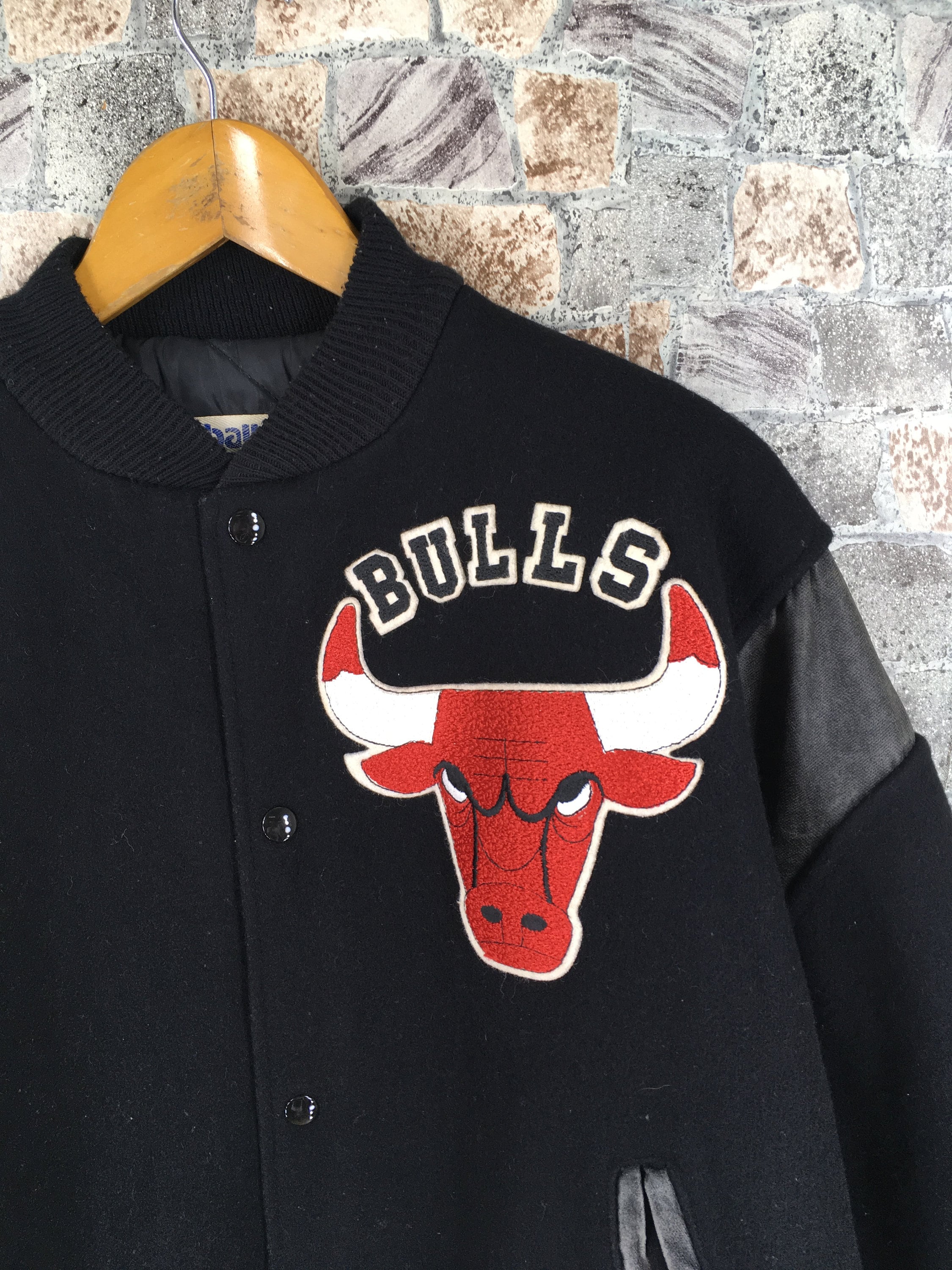 Chicago Bulls Varsity Wool Jacket Large Vintage Michael Jordan Etsy