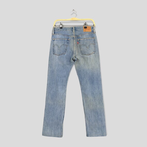 Size 28x28 Vintage Levis 501 Faded Blue Jeans Light Washed Jeans 