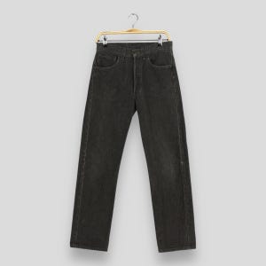 Size 28X29 Vintage 1990 Levi's 501 Straight Cut Black Jeans Levi's Button Fly Denim Levi's 501 Light Washed 80s Levis Faded High Waisted W28