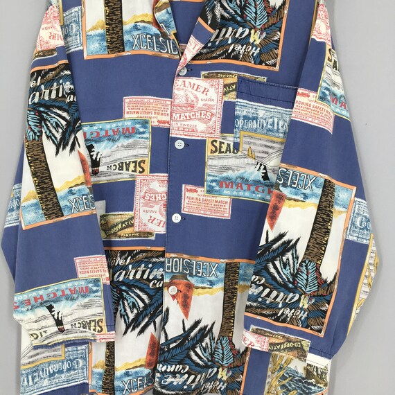 Vintage Aloha Hawaiian Island Wear Shirt XLarge 1… - image 4