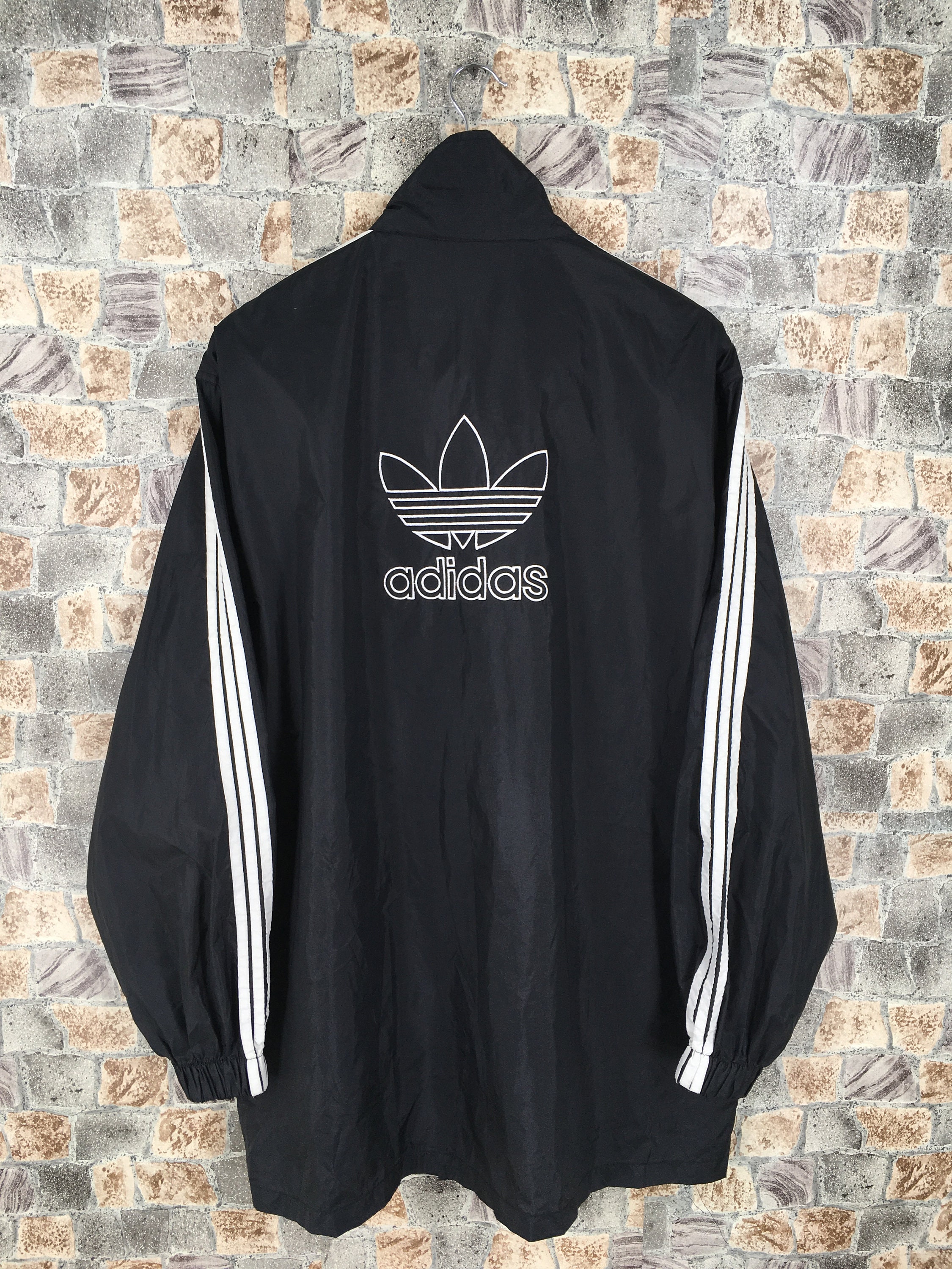 adidas originals jacket with logo on back