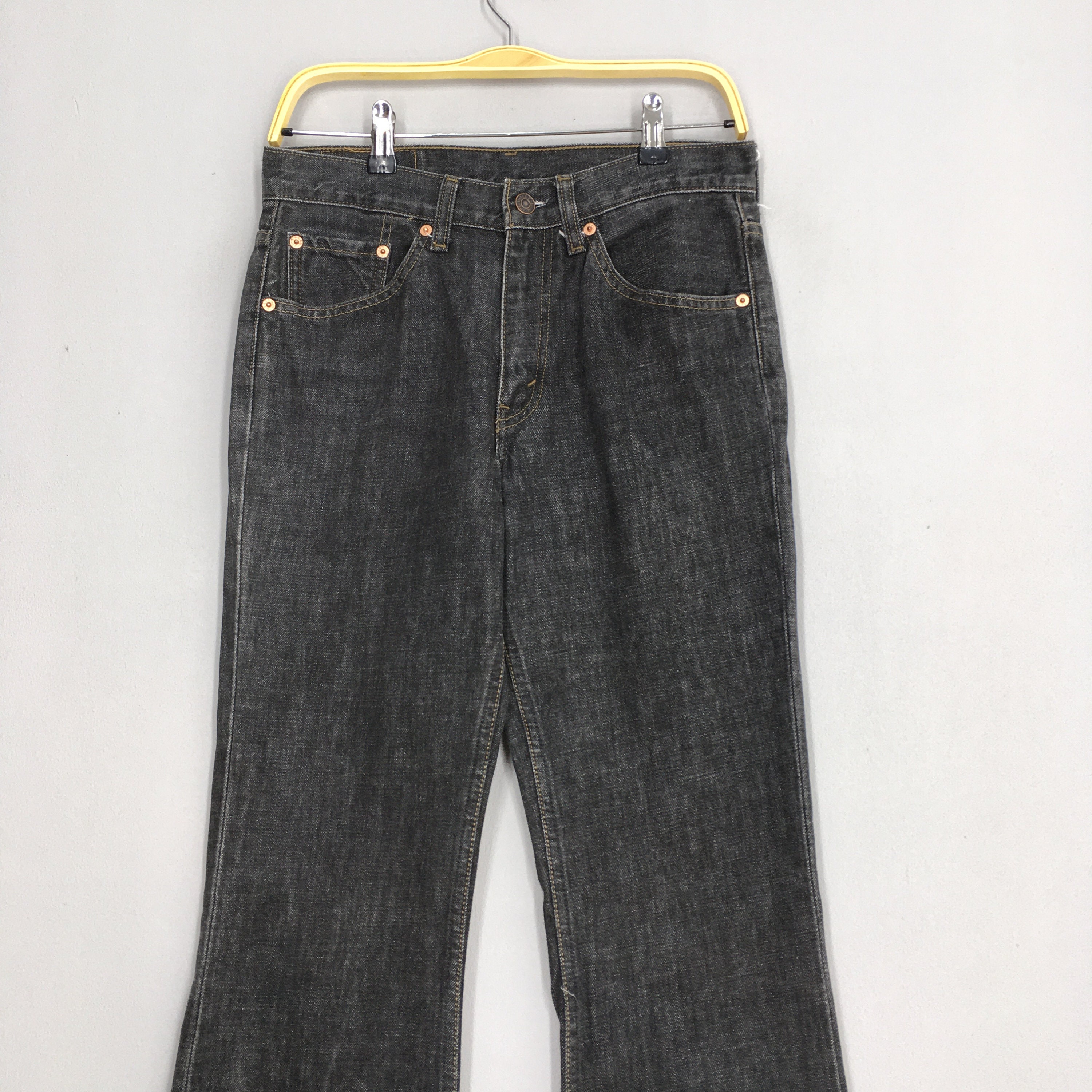 Size 30x32 Vintage Levi's 517 Black Bootcut Jeans Light Size 30x32 Vintage Levi's 517 Black Bootcut Jeans Light