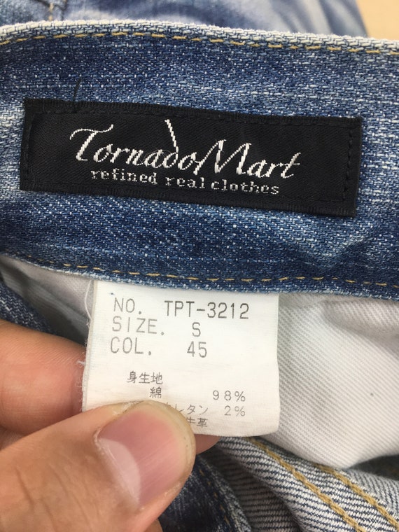 Size 28x30 Tornado Mart Japan Distressed Jeans Slim Fit Size 28x30 Tornado Mart Japan Distressed Jeans Slim Fit